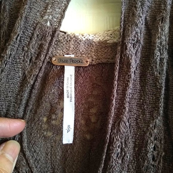 Free People high low crochet sleeveless tunic dress NWOT - Picture 5 of 11